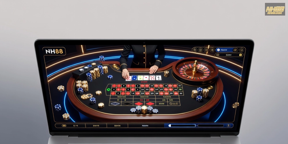 Khám phá giao diện live casino house nh88 hiện đại tại W88